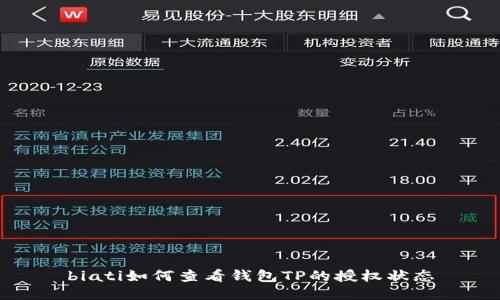 biati如何查看钱包TP的授权状态