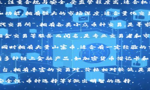 加密货币交易所名称推荐 

1. **Binance（币安）**：全球交易量最大的加密货币交易所之一，提供丰富的币种选择和高流动性，适合各种级别的投资者。

2. **Coinbase（铂金交易所）**：用户友好且安全的交易平台，特别适合初学者。该平台提供便捷的购买和销售加密货币的方式。

3. **Kraken（克拉肯）**：以安全性著称，支持多种法币充值和多种加密货币交易选择，是高端用户喜爱的交易所。

4. **Huobi（火币）**：本土化服务意识强，交易品种多样，支持多种货币的交易，是亚洲市场的重要玩家。

5. **Gemini（双子星）**：由Winklevoss兄弟创立，注重合规与安全，受监管程度高，适合机构投资者和需要安全保障的用户。

6. **OKEx（OK交易所）**：提供先进的交易工具和功能，拥有强大的市场深度，适合量化交易和大宗交易者。

7. **KuCoin（库币）**：被称为“全球领先的下一代交易所”，拥有各类小众币种交易，是寻求投资新兴加密项目的用户的理想选择。

8. **Bitfinex（比特菲尼克斯）**：以其借贷、保证金交易等服务而闻名，是专业交易者和市场参与者的热门选择。

9. **Bittrex（比特瑞克斯）**：注重安全与合规，同时拥有大量山寨币，适合有一定经验的交易者。

10. **Crypto.com**：除了提供交易服务外，还有多种链上金融产品，如加密货币借记卡和利息账户，非常适合需要多功能金融服务的用户。

11. **Gate.io（盖特）**：一个较为全面的交易平台，拥有丰富的交易对，价格相对较低，是新手投资者的一个不错选择。

在选择交易所时，请根据自身需求（如交易费用、安全性、币种选择等）做出明智的选择。